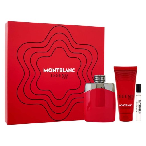 montblanc legend red woda perfumowana 100 ml   zestaw