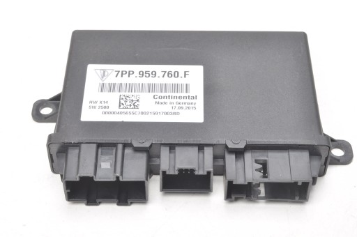 Модуль контроллера левого сиденья porsche macan 7pp959760f