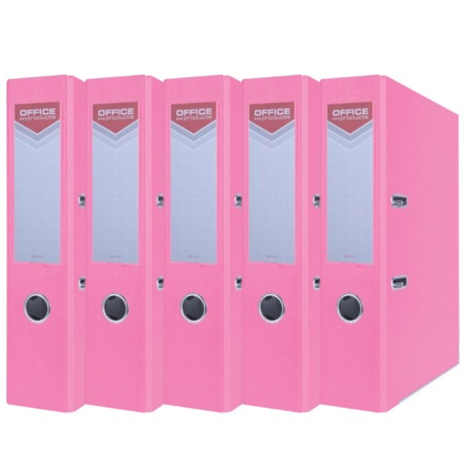 Швидкозшивач формату А4 з фіксатором, 75 мм, рожевий