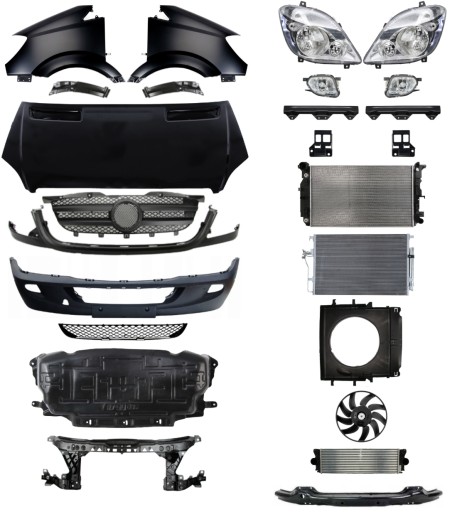 3114 - Mercedes Benz Sprinter 06-13 Накладка на бампер