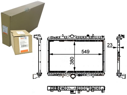 BRH8MK 376 - Behr hella 96361705 1331ft 80 радиатор двигателя