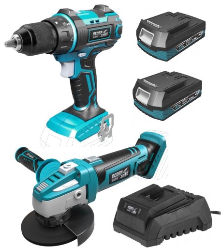 Dedra шуруповерт акумуляторна шліфувальна машина 18V SAS 2X 2AH