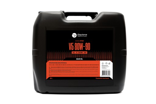 Масло daytona heavy gear v5 gl-5 80w90 20л