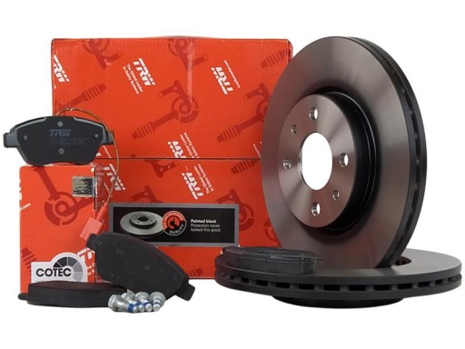 TRW ДИСКИ + КОЛОДКИ ПЕРЕДНИЕ FIAT STILO BRAVO II 500