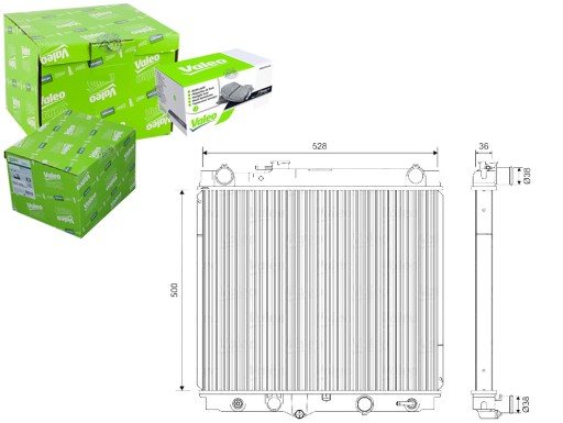 VAL701596/RS7 - РАДИАТОР ДВИГАТЕЛЯ VALEO VAL, 701596