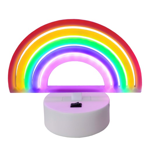 NEON LED світильник декоративний райдужний 3xAA / USB
