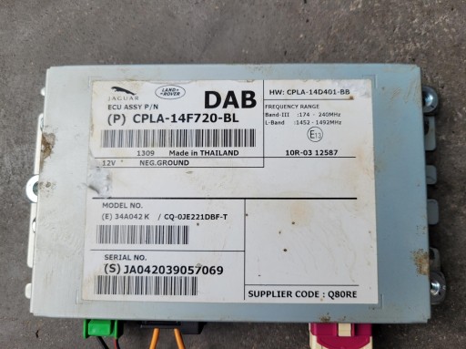 module control unit RADIA DAB CPLA-14F720-BL RANGE ROVER VOGUE L405 4.4 D