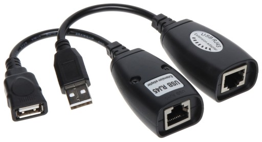 Przedłużacz USB myszki po skrętce EXTENDER USB