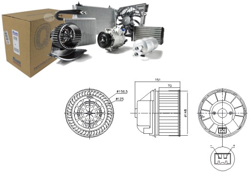 ВЕНТИЛЯТОР САЛОНУ NISSENS 87496 FORD FOCUS KUGA 1.4-2.0D