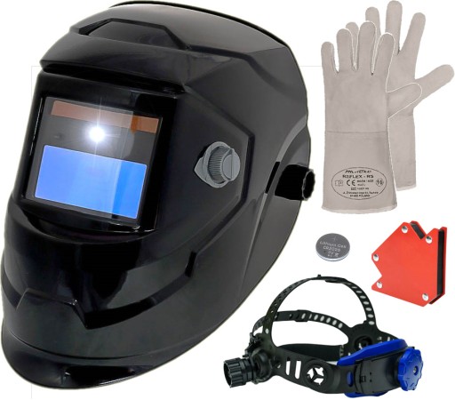 ЗВАРЮВАЛЬНА МАСКА ЗІ СВІТЛОДІОДНИМ ПІДСВІЧУВАННЯМ MAGNUM IRON