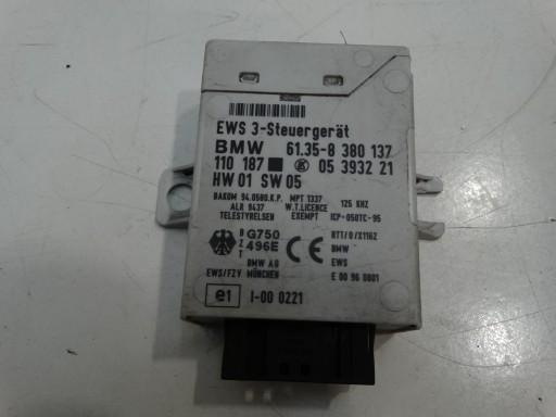 Centralina modulo HAKA BMW 5 E39 6135-8380137