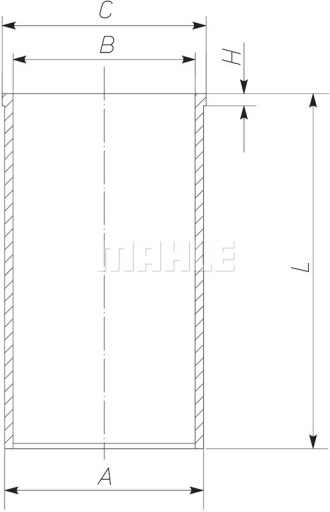099 LW 00104 001 MAHLE оригинальная гильза цилиндра