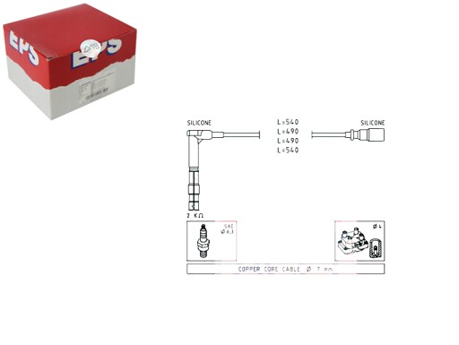EPS1.501.305(iMOTO) - Кабелі запалювання db 200ce 220ce eps + драйверський комплект №37