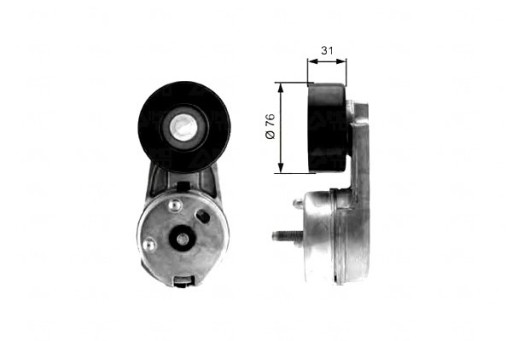 GAT-T38279-ZS1 - GATT38279 GATES НАТЯГУВАЧ ПОЛІКЛИНОВОГО РЕМЕНЯ. ЯГУАР