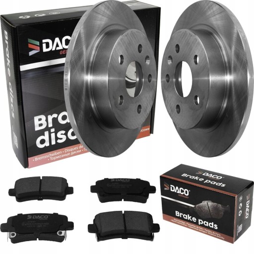 602726 - Диски + колодки DACO задний Insignia a 9-5 292x12