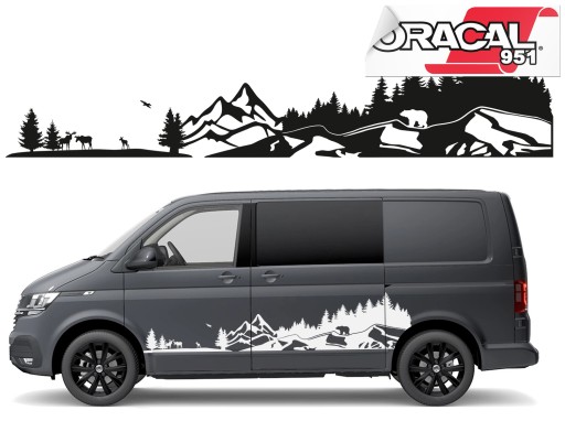 Наклейки на сторону автомобиля кемпер кемпинг 210X44CM