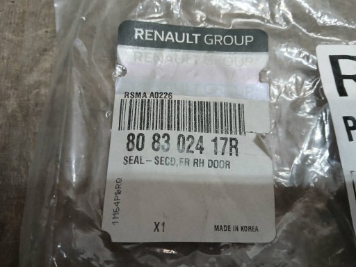 door front right gasket RENAULT ARKANA new originál 808302417R