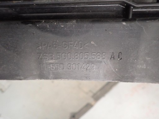 support panel for radiators VW GOLF VII 2012- 5G0805588AC