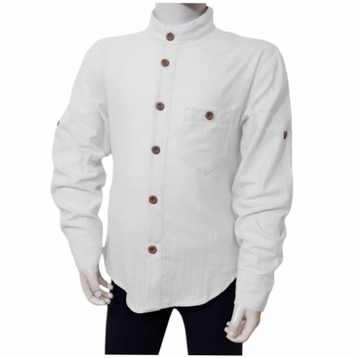 Дитяча сорочка SETI розмір 110 довгий рукав біла