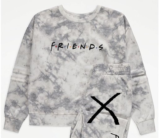 GEORGE bluza tie die TV FRIENDS 110-116