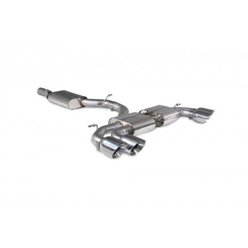 SAU094 - Audi S3 2.0 TFSI 8Y CAT / GPF back Silent SCORPION