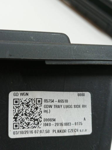 passenger compartment boot KOMBI KOMPLET 85754-A6510 85753-A6510 Hyundai i30 II