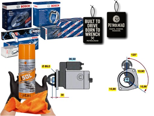 BOS0 986 - Стартер bosch #petrolhead pro+ комплект4