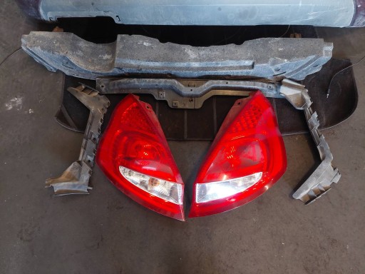 complete rear part FORD FIESTA MK6 39 trunk door boot bumper rear part lights rear part