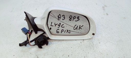mirror exterior right AUDI A3 8P LIFT 8P3 6 PIN LY9C UK