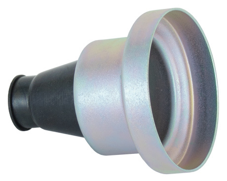 BTC011 - ГУМОВИЙ КОЖУХ З ЛИСТОВИМ МЕТАЛОМ 70 ММ ОБТИСКНИЙ КОНУС
