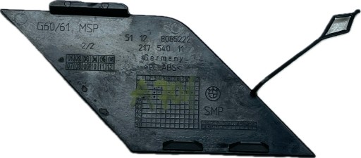 A701 BMW 5 G60 G61 2023 - M-paquet Capuchon couvercle crochet remorquage Pare choc Arrière Arrière 8085222