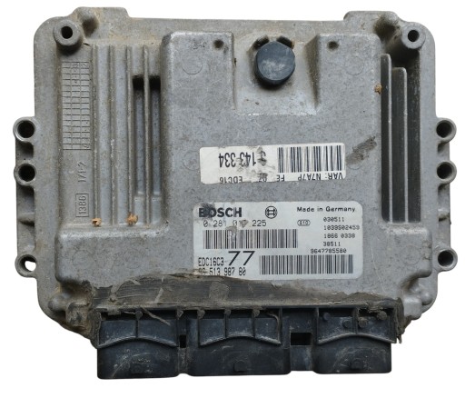 0281011225, - Контроллер двигателя peugeot citroen 0281011225