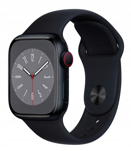 Apple Watch 8 45mm GPS + CELLULAR Midnight Czarny NOWY GWARANCJA