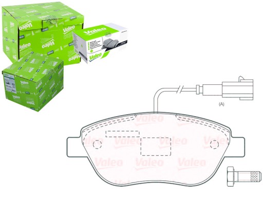 КОЛОДКИ ГАЛЬМІВНІ VALEO 77362092 77362195 77365810 зображення 1