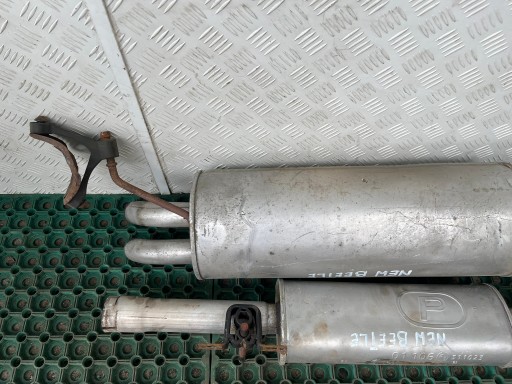 VW NEW BEETLE 97-10 1C0 2.0B TLUMIK KONCOWY + mitte ZESTAW
