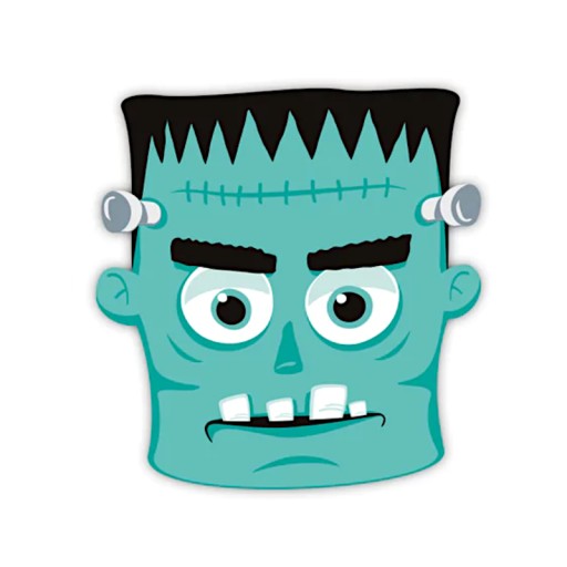 ПАПЕРОВА МАСКА FRANKENSTEIN ЗЕЛЕНА 1 шт