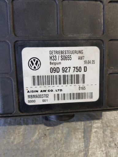 Volkswagen TOUAREG OE 09D927750D Centralina cambio ingranaggi
