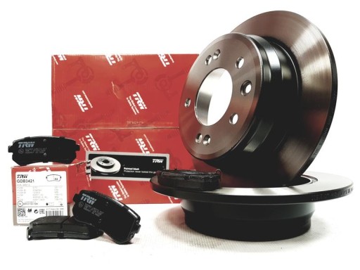 TRW диски + колодки задние HYUNDAI i30 ix35 KIA CEED