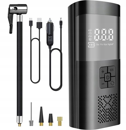 ЕЛЕКТРИЧНИЙ НАСОС БЕЗДРОТОВИЙ ВЕЛОСИПЕДНИЙ КОМПРЕСОР