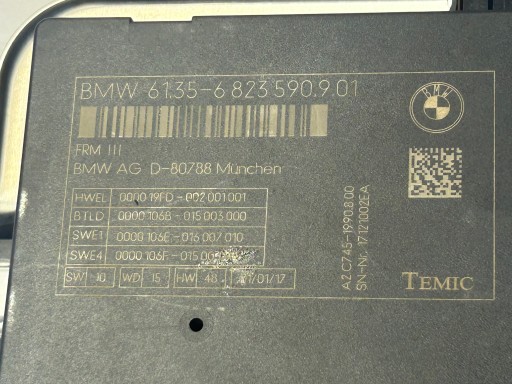 BMW F10 F11 LIFT modulo Centralina luci 6823590