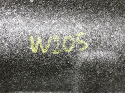 MERCEDES C KLASA W205 sedan WKLAD passenger compartment floor boot rear part