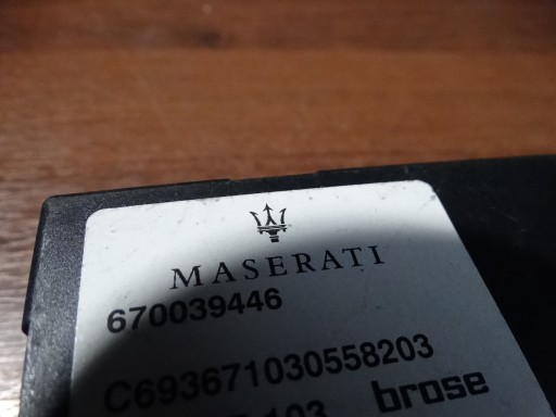 IDEALNY module control unit bonnet MASERATI LEVANTE 1 0 9