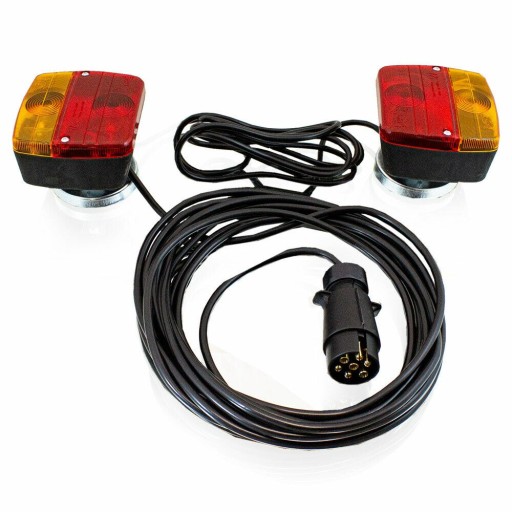 ГОТОВЫЙ КОМПЛЕКТ 7-КОНТАКТНЫХ ФОНАРЕЙ ДЛЯ ЗАДНЕЙ ЧАСТИ ПРИЦЕПОВ