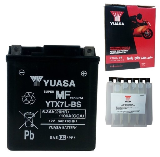 Аккумулятор AGM YTX7L 12V 6Ah 100A Yuasa