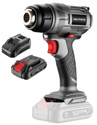 Тепловая пушка GRAPHITE Energy+ 18В 2Ач на аккумуляторе