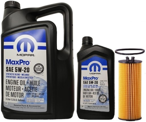 MOPAR 5W20 6L + МАСЛЯНЫЙ ФИЛЬТР MO-744 JEEP RAM 3.6