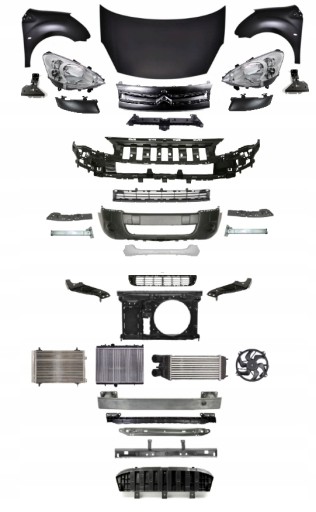 CTRBRL0812KPLPRZ - CITROEN BERLINGO II 2 2008-2012 КОМПЛЕКТ ПЕРЕДНІЙ