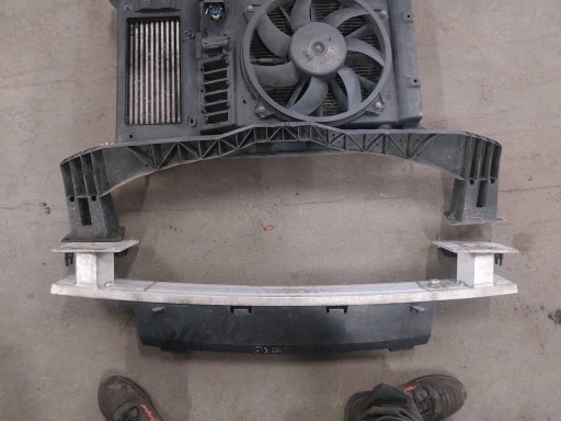 support panel for radiators pillar iron + KOMPLET of radiators CITROEN C4 and 1.6 THP
