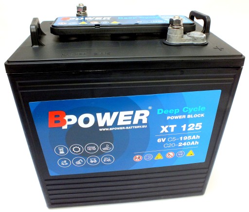 Тяговая батарея Bpower Xt125 6V / 240ah Melex