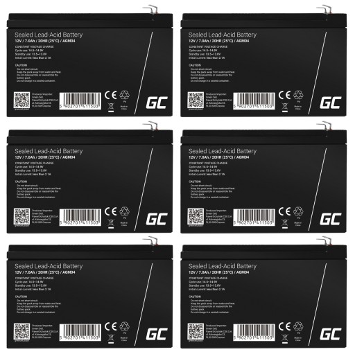 6x agm green cell 12 в 24 в 36 в 48 в 60 в 72 в 7ah автомобильный скутер велосипед ибп на солнечной энергии